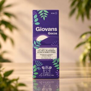 Giovans gocce con melatonina, valeriana e lavanda: supporto Sonno e Relax per ridurre il tempo di addormentamento.